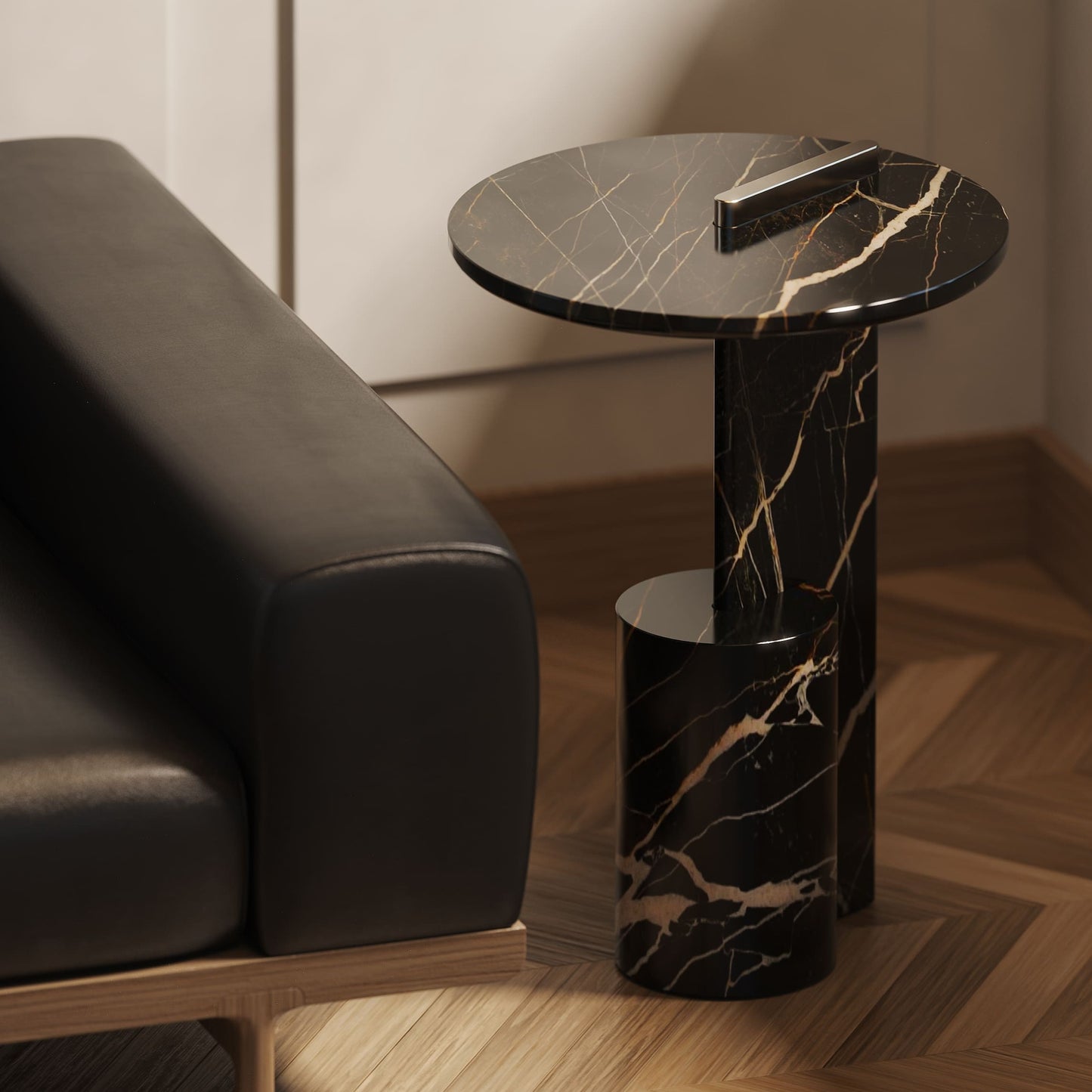 On side table - Port Laurent Marble