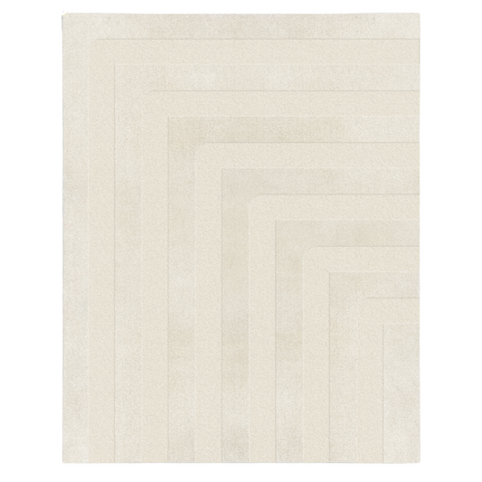 Beige handtufted sustainably crafted rug 