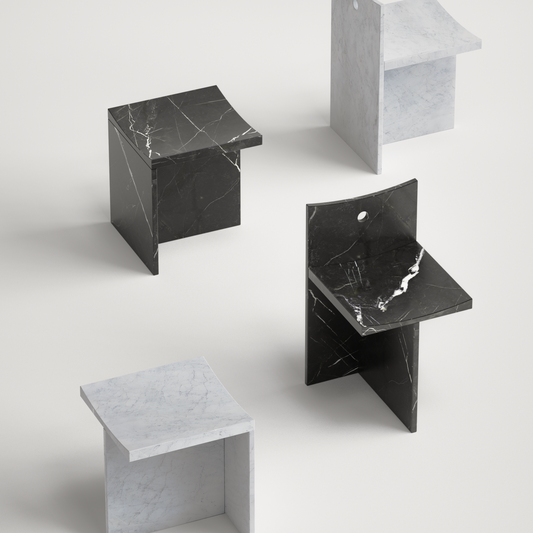 Thebes - marble chair
